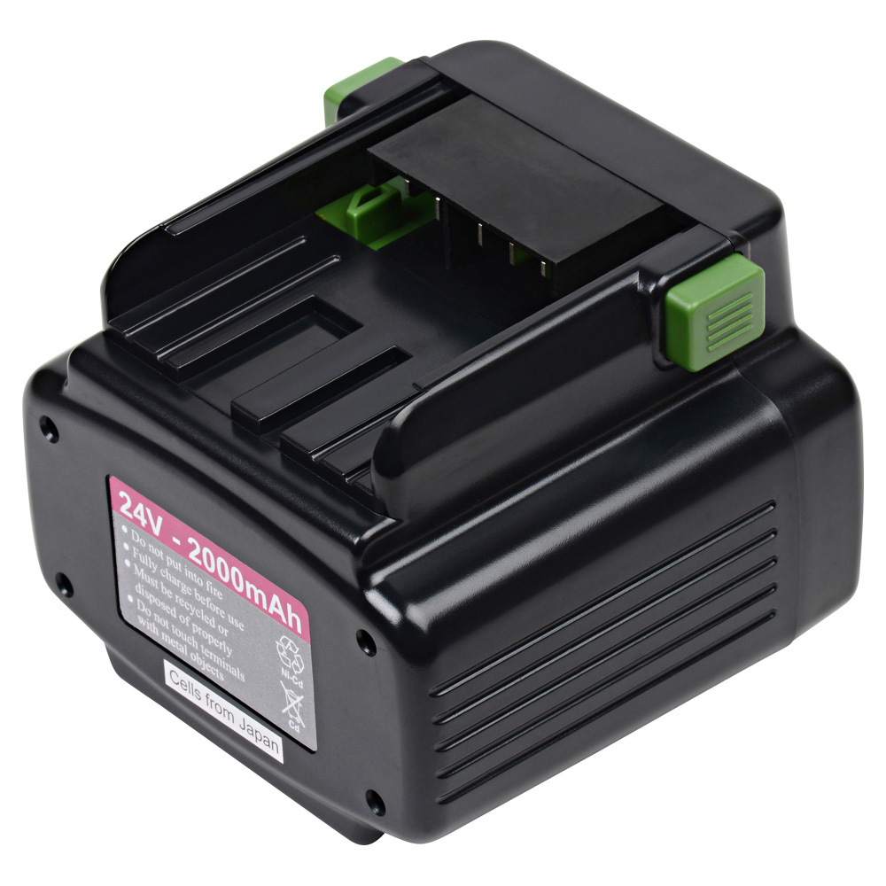 TOOL-205 Ultra High Capacity (Ni-CD, 24V, 2000 mAh) Battery - Replacement for Hitachi - EB2420, Hitachi - EB2430HA Batteries