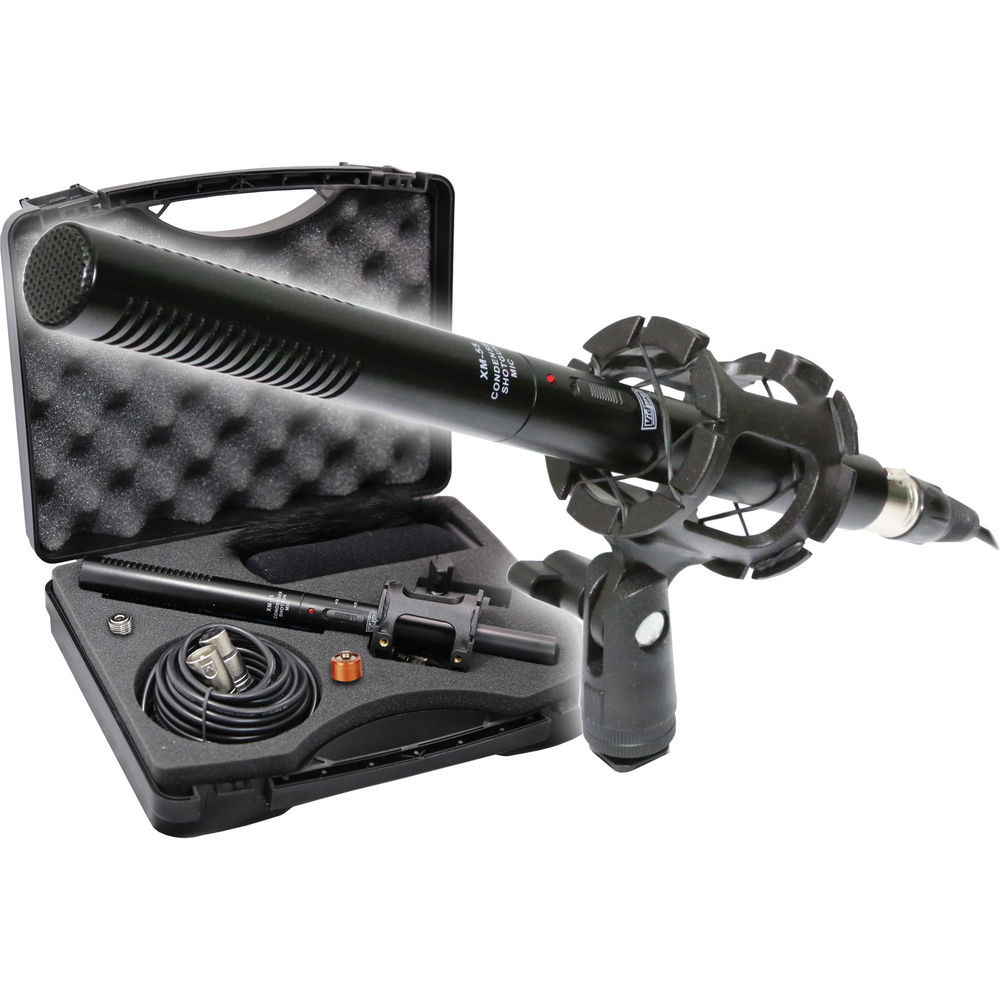 Vidpro XM-55 13-Piece Professional Video & Broadcast Unidirectional Condenser Microphone Kit